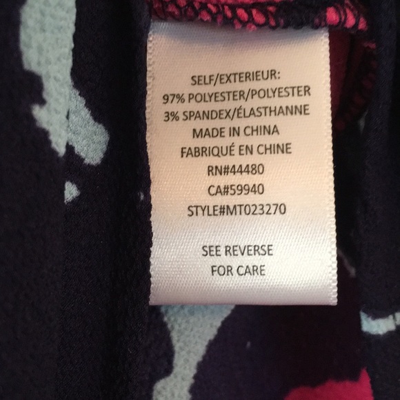 Pretty Side Tie Floral Tank Sleeveless Blouse Summer Vacation Cruise Large - Picture 5 of 5